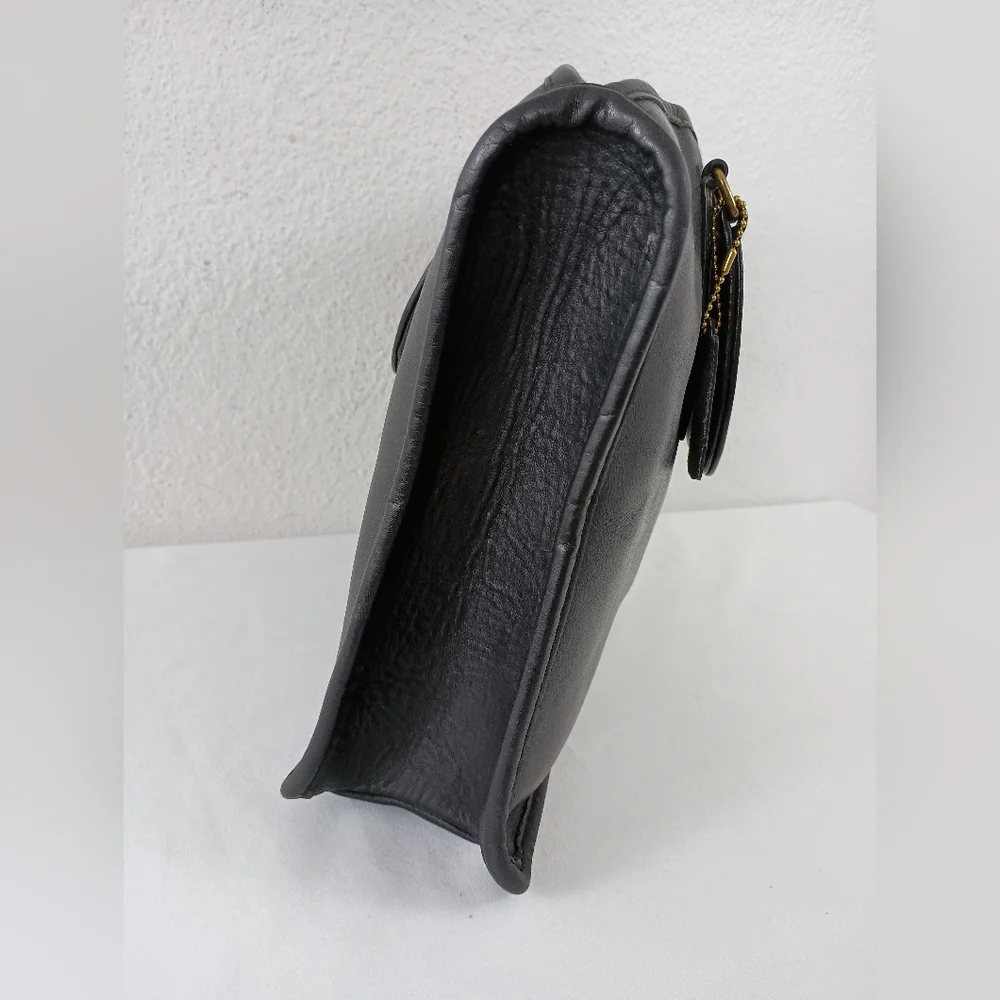 Vintage Coach Black Slim Satchel 310- 3934 - Picture 3 of 10